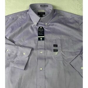 Jos. A. Bank Traveler Traditional Fit Dress Shirt Cotton No Wrinkles 18.5-35 NWT
